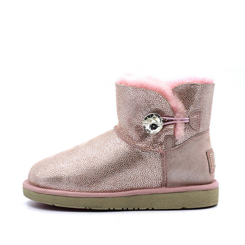 Back Zipper Short Ugg Boot - Chestnut