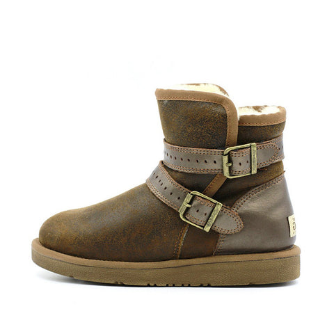 Leafy Short Ugg Boot - Green