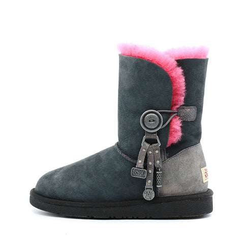 Classic One Button Ugg Boot - Purple