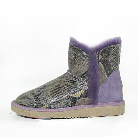 Fiona Short Ugg Boot - Purple Snake