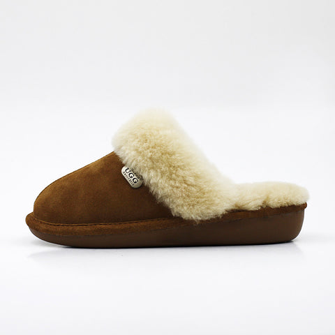 Wool Ugg Slippers - Chestnut