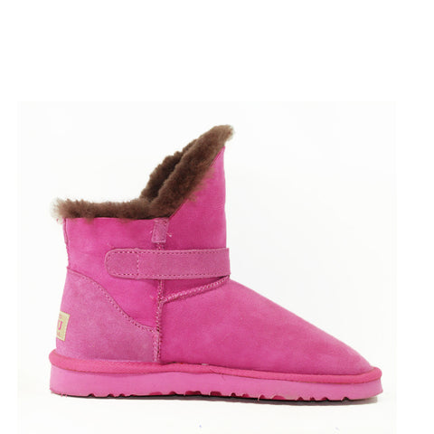Ever Buckle Short Boots - Rose