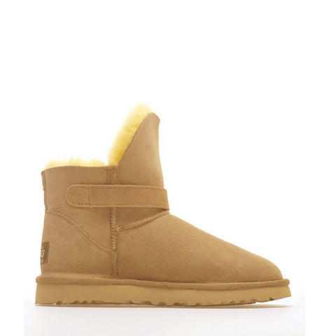 Ever Buckle Short Boots - Yellow