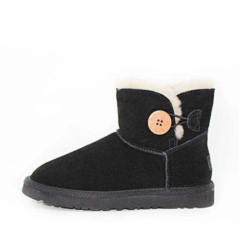 One Button Ugg Boot - Grey