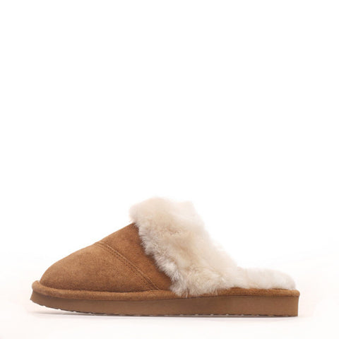 Wool Ugg Slippers - Chestnut