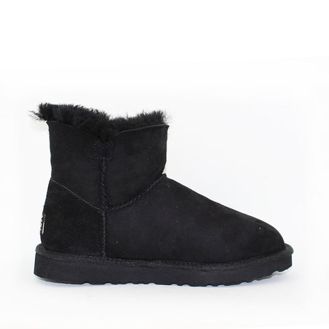 Classic One Button Ugg Boot - Black
