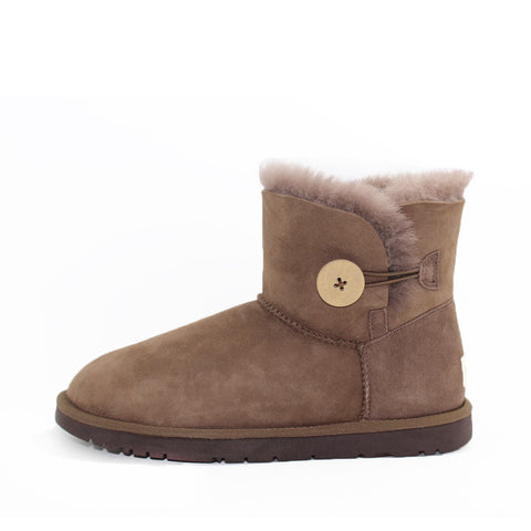 Classic One Button Ugg Boot - Wine Red