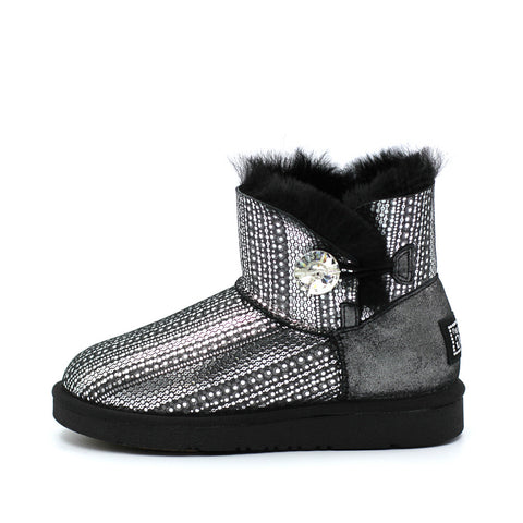 Starsky Crystal Short Ugg Boot - Grey