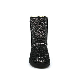 Sparkle Medium Ugg Boot - Black