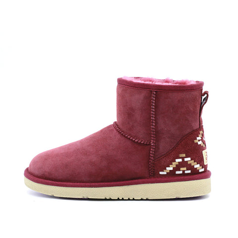 Kiki Ankle Ugg Boot - Wine Red