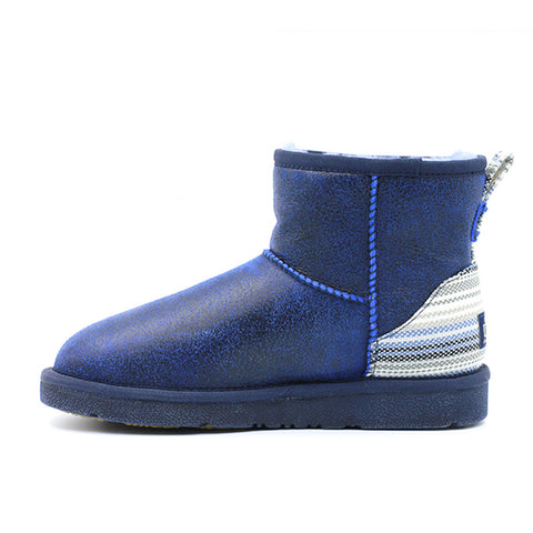 Serape Short Ugg Boot - Blue