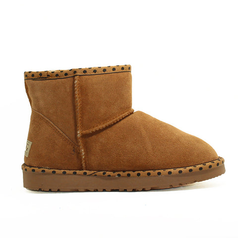 Spotted Ankle Ugg Boot - Chestnut