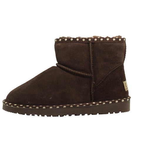Spotted Ankle Ugg Boot - Chocolate