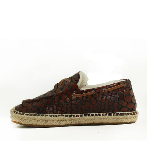 Costa Rica Croc Boat Shoes for Him - Croc Brown