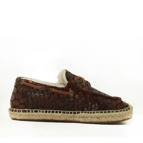Costa Rica Croc Boat Shoes for Him - Croc Brown