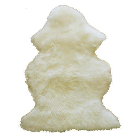 Natural Sheepskin Rug - White
